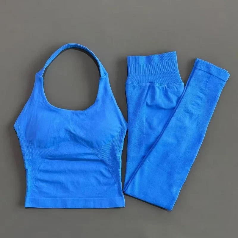 Seamless Halter Yoga Set