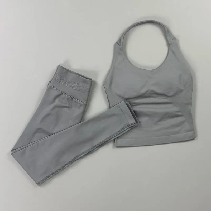 Seamless Halter Yoga Set