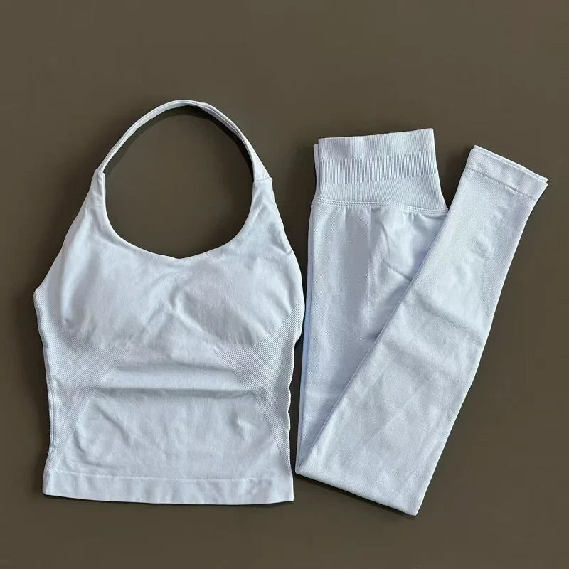 Seamless Halter Yoga Set