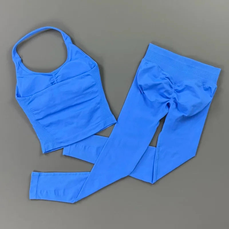 Seamless Halter Yoga Set